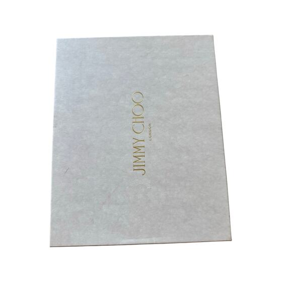 Jimmy Choo NIB Anise 85 Wedge Heel Slide Sandals in Silver Size 39 - Picture 10 of 11